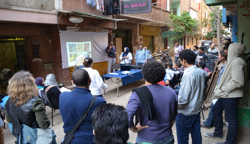 Figure 3. Intensive training presentation in neighborhood of Imbaba. Figure 3. Intensive training presentation in neighborhood of Imbaba.