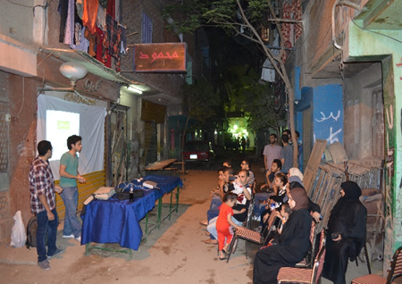 Figure 4. Community meeting to discuss water study results.