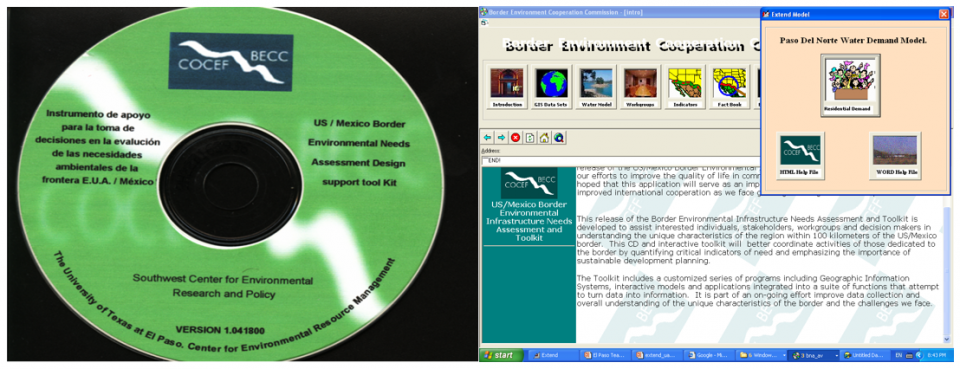 Figure 5. The water demand model was incorporated in a decision support toolkit.