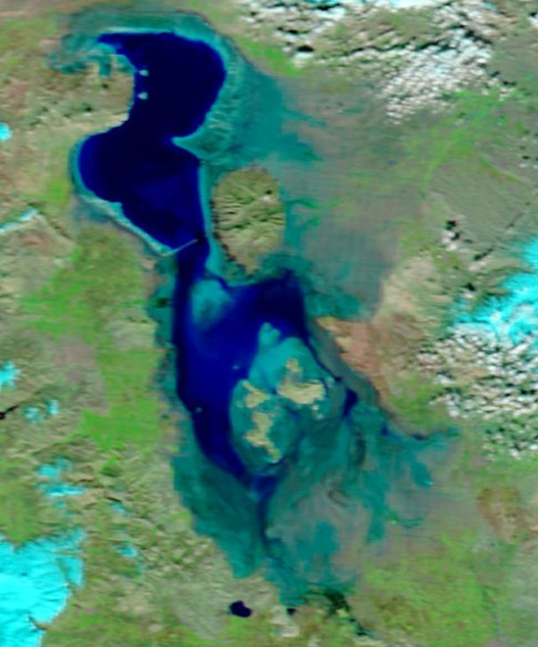 Figure 6b. MODIS images of Lake Uromiyeh: 23 Nov. 2014